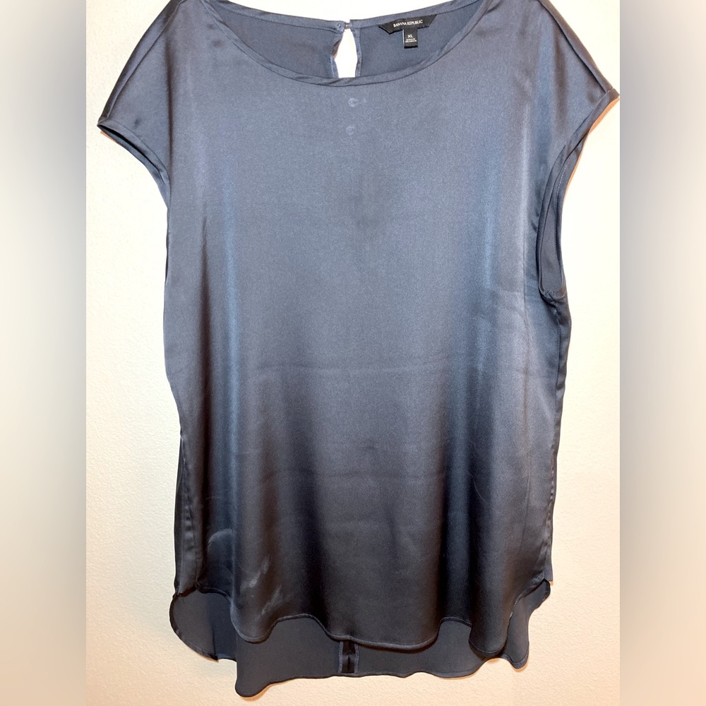 Banana Republic Top Tunic Long Top Grey sz XL